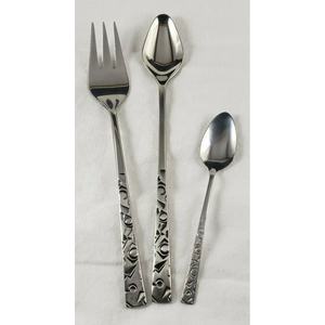 Stainless Steel Modern Look Silver Flatware Set with Unique Handle Design Luxury <b>Cutlery</b> for Restaurant Wedding Home Hotel - Product Image 5