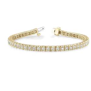 Bracelet de tennis en diamant coupe ronde Barbara en ligne pour femme - Product Image 2