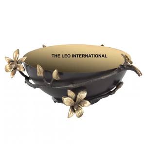 Cuenco decorativo pulido brillante, bordes únicos de Metal de aluminio, artículos de cocina de alta calidad, cuenco para mesa de comedor - Product Image 4