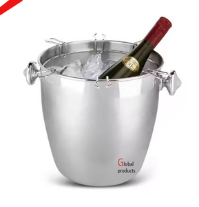premium quality silver finished antler design wine cooler <b>ice</b> <b>bucket</b> for hotel restaurant and bars - Product Image 4