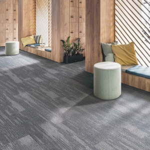 Dalles de moquette de bureau durables |   Dalles de moquette modulaires en nylon antidérapantes et faciles à nettoyer pour bureaux |   Revêtement de sol en carrelage commercial - Product Image 3