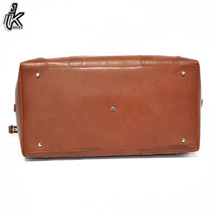 Nouveauté Sac de sport à bandoulière en cuir unisexe avec sangle Grande capacité Bagages de voyage Fermeture à glissière tendance - Product Image 6