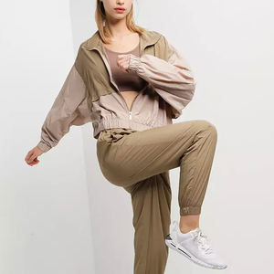 Factory Wholesale Custom Logo Printed Women's <b>Track</b> Pants 2023 Latest Design Canvas Fabric Winter Flat Front Style - Product Image 6
