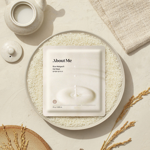 [À propos de moi] Masque en gel de riz Makgeolli Masque facial en hydrogel éclaircissant coréen Masque en feuille rafraîchissant et hydratant - Product Image 1