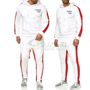 Survêtements d'entraînement de fitness pour hommes, survêtements unis de couleur unie pour hommes, bonne qualité, à rayures latérales - Product Image 3