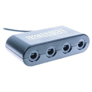 Freaks And Geeks Gamecube <b>Controller</b> Adapter Black <b>USB</b> Type A Male To Female 4 Port - Product Image 1