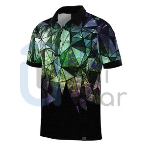 T-shirt polo à manches courtes personnalisé de haute qualité pour hommes Design tricoté confortable avec logo personnalisé pour hommes et femmes - Product Image 5