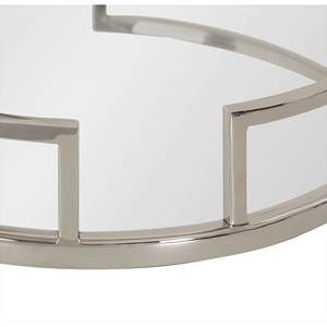 Bandeja de cristal de espejo personalizada de alta calidad, bandeja de servicio de acero inoxidable hecha a mano, nuevo diseño de patrón plateado, más vendido para el hogar - Product Image 2