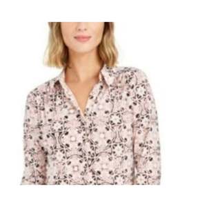Polo da Donna Charter Club Rosa a Maniche 3/4 Stampata, Taglia XX-Large, Vestibilità Slim, Traspirante, in Lino Lavorato a Maglia con Logo Decorativo - Product Image 2