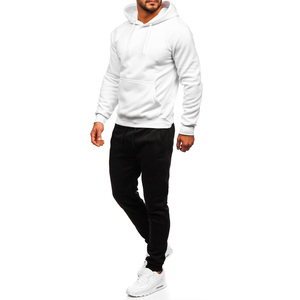 OEM fabrica nuevos chándal de moda para hombre, chándal con capucha de color sólido para deportes de invierno - Product Image 5