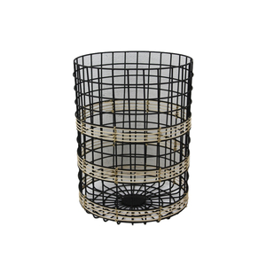 Panier en fer métallique nouveau design de forme ronde avec poignée panier de fruits ustensiles de cuisine de table panier de rangement de légumes - Product Image 2