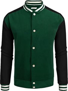 Veste universitaire à logo brodé sur le devant, streetwear d'hiver personnalisé pour équipe, faible MOQ, uniforme d'école secondaire, veste de lettreman - Product Image 4