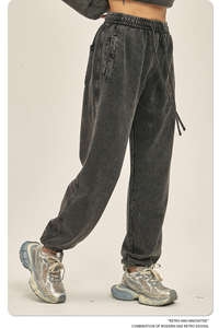 Pantalones Deportivos Unisex de Corte Holgado, Pantalones Jogger Anchos y Lavados, Ropa Casual Transpirable para Entrenamientos - Product Image 3