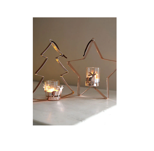 โรงงานอุปกรณ์เครื่องประดับคริสต์มาสรูปร่างต้นไม้เปล่าเครื่องประดับคริสต์มาสกรอบเครื่องประดับอลูมิเนียมสองด้าน - Product Image 3