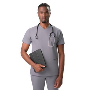 Camiseta de Uniforme Médico para Hombre, Tela Suave, Ropa de Trabajo para Hospital y Clínica, Manga Corta, OEM, Marca Privada, Fábrica - Product Image 1