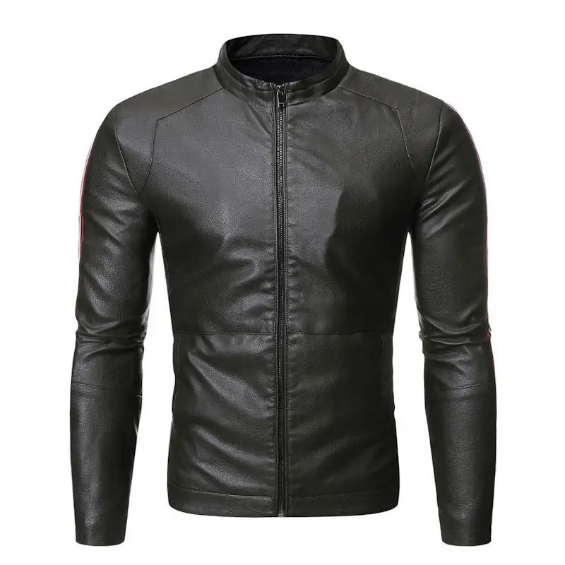 Fully Customized Logo Breathable Sustainable Quick Dry Genuine Cowhide Buffalo Men Leather Jackets Made in Sialkot Pakistan