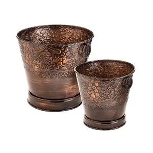 Vaso e plantador de flores de metal, vaso para decoração de jardim, novo design de metal