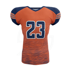 Conjuntos de uniformes de fútbol americano de diseño personalizado camiseta de impresión por sublimación transpirable opciones de talla grande-venta al por mayor - Product Image 5