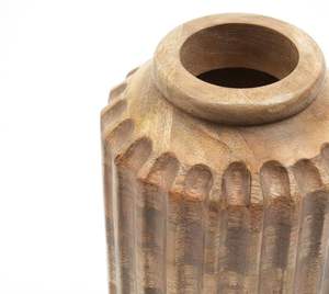 Jarrón de Madera Transparente Ecológico Hecho a Mano, Diseño Simple y Elegante, Gran Capacidad, Jarrón de Mesa para Sala de Estar u Oficina - Product Image 5