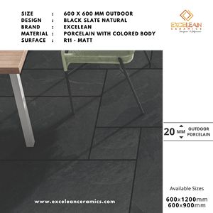 กระเบื้อง R11กันลื่นพื้นผิวสี่เหลี่ยมกระเบื้องพอร์ซเลนกลางแจ้งขนาด60x60ซม. 60x90ซม. 20มม. กระเบื้องหนากันความชื้น CE - Product Image 4