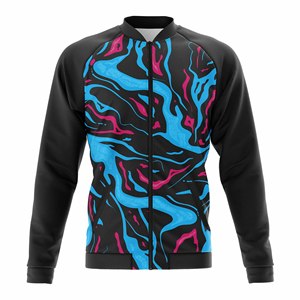 Veste de sport personnalisée à fermeture éclair intégrale |   Chaud, respirant, séchage rapide |   Tailles Homme Femme Jeunesse |   Veste d'entraînement de performance - Product Image 2