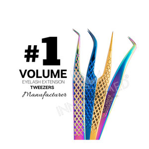 Pinzas Profesionales de Acero Inoxidable para Extensión de Pestañas, Pinzas de Precisión para Aislamiento y Volumen para Artistas de Pestañas - Product Image 5