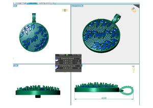 18K <b>Rose</b> Gold Plated Pendant with Pink and <b>White</b> Diamonds an Elegance in <b>Rose</b> <b>Petal</b> Brass Jewelry for Children - Product Image 2