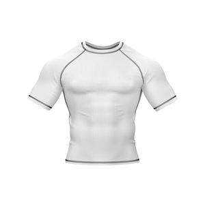 Camiseta de Compresión de Manga Corta Personalizada de Alta Calidad, Camiseta Deportiva Lisa, Camiseta Deportiva con Logotipo Personalizado para Hombre - Product Image 1
