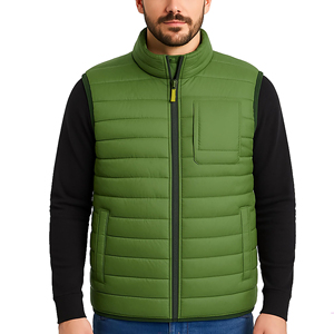 Chaleco acolchado de invierno para hombre de fabricación profesional, productos más vendidos, chaleco acolchado grueso transpirable cortavientos para hombre - Product Image 1
