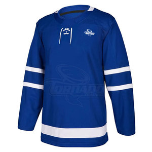 Maillot de hockey sur glace taille adulte à manches longues Service OEM pour vêtements d'équipe En stock - Product Image 1