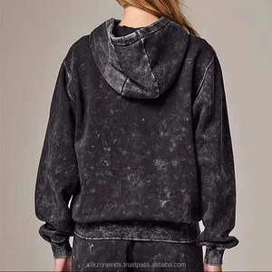 Sweat à capuche original personnalisé avec logo brodé Sweat à capuche en molleton de coton lourd pour femmes - Product Image 5