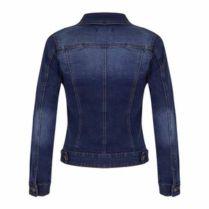 Vestes en jean d'hiver Femmes Vintage Simple Breasted Loose Thicker Fleece Warm Denim Coats Streetwear Casual Outerwear - Product Image 6