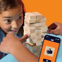 Jeu de Jenga officiel, plus de 6 façons de jouer avec des dés numériques, jeu de blocs original, tour à empiler, pour les enfants de 6 ans et plus