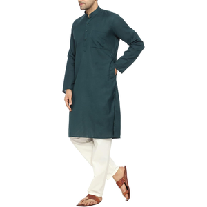เสื้อเชิ๊ตผู้ชายแบบลำลองแบบดั้งเดิมเสื้อเชิ๊ตแบบชาวมุสลิมอินเดียเสื้อผ้าโยคะพื้นเมือง, น้ำหนักเบาและสวมใส่สบาย - Product Image 3