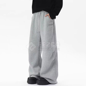 Pantalones de chándal de algodón ajustados para hombre a la moda cintura elástica secado rápido transpirable ligero Casual cómodo en Stock - Product Image 2