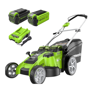 Cortacésped Inalámbrico Green Grass de 40V con Cuchilla Rotatoria, Sistema de 2 Baterías, Caja Recolectora de Césped Trasera de 100L, Potencia de 1200W para Mantenimiento de Jardines y Patios - Product Image 1