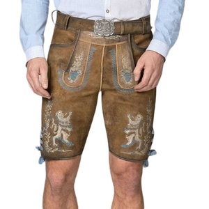 Traje Bávaro Lederhosen, Pantalones Cortos Lederhosen con Tirantes para el Oktoberfest, Precio Económico al por Mayor para Hombre - Product Image 5