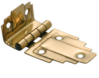 Charnières de meuble décalées en laiton massif 50x30mm, finition personnalisée, emballage en carton