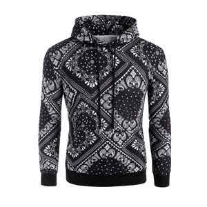 Último diseño OEM hombres sublimación impresa Sudadera con capucha transpirable hombres sudaderas de secado rápido en material de alta calidad con logotipo personalizado - Product Image 6