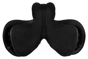 Multifunctional Black Synthetic Suede and Leather Jumping English Horse <b>Saddle</b> for Horse Riding - Product Image 3