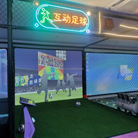 Système d'entraînement de football en salle de qualité professionnelle, machine de jeu de football interactive pour les programmes sportifs