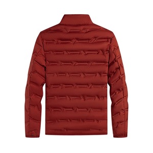 Doudoune auto-chauffante hommes solide coupe-vent plissé doudounes col montant classique chaud hiver vestes mâle - Product Image 6