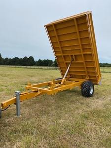 Mini remolque volquete hidráulico agrícola de 5 toneladas para tractor para uso agrícola - Product Image 2