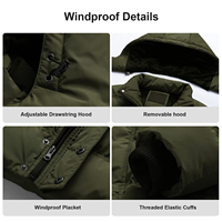 Chaqueta acolchada para hombre de nuevo estilo al por mayor, transpirable, de talla grande, capucha de piel, cremallera, manga completa, diseño de burbujas, dos colores, Invierno barato