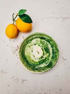 Tazón de Resina para Servir, para Hogar, Hotel, Restaurantes, Vajilla de Mesa, Color Blanco y Verde, Diseño Moderno, Tazones para Frutas - Product Image 2