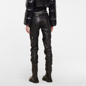 กางเกงหนังผู้หญิงคุณภาพระดับพรีเมี่ยมกางเกงหนังใส่สบายทนทานป้องกันรอยยับไม่เป็นขน - Product Image 3