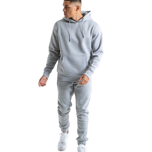 Conjunto de chándal de 100% algodón personalizado, conjunto de 2 piezas, trajes para correr, venta al por mayor, pantalones deportivos de lana tecnológica, chándal para hombre, conjuntos de Sudadera con capucha Unisex - Product Image 2