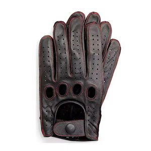 Gants de conduite professionnels de haute qualité Logo personnalisé imprimé fabriqué à partir de cuir fin avec prix de protection UV - Product Image 6