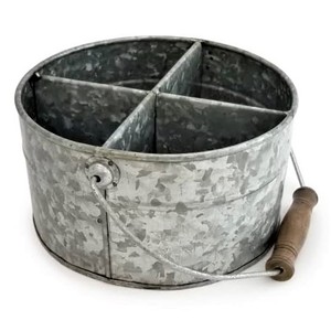 Soporte para utensilios de hierro galvanizado, organizador de encimera de cocina, estante de almacenamiento, cubiertos fabricados, cubo Caddy para utensilios de cocina - Product Image 5