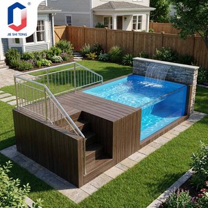 Ready Made Plug and <b>Play</b> Swimming Pool Above Ground Acrylic Pool with Water Filtration System for Home Garden Hotel - Product Image 1